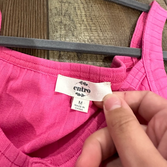 PINK midi dress- never worn - button up - Picture 2 of 3